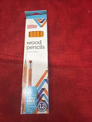 OFFICE DEPOT BOX OF 12 WOOD PENCILS (a10)