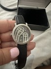 Judith Ripka Stainless & Mother-of-Pearl Leather Band — photo 1