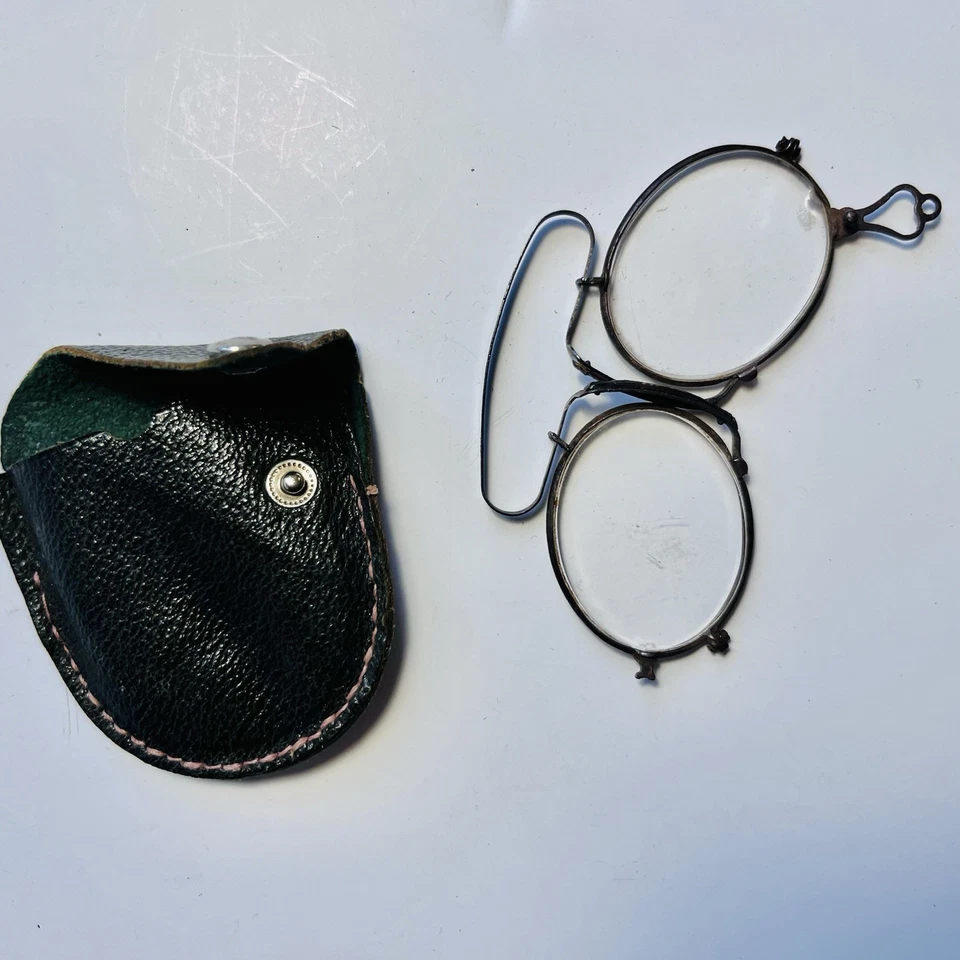 Ancien Lunette Binocle Lorgnon Pince Nez - Photo 3/4