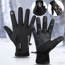 Winter Gloves Touchscreen Non-Slip Unisex Waterproof Windproof Warm Cycling Ski