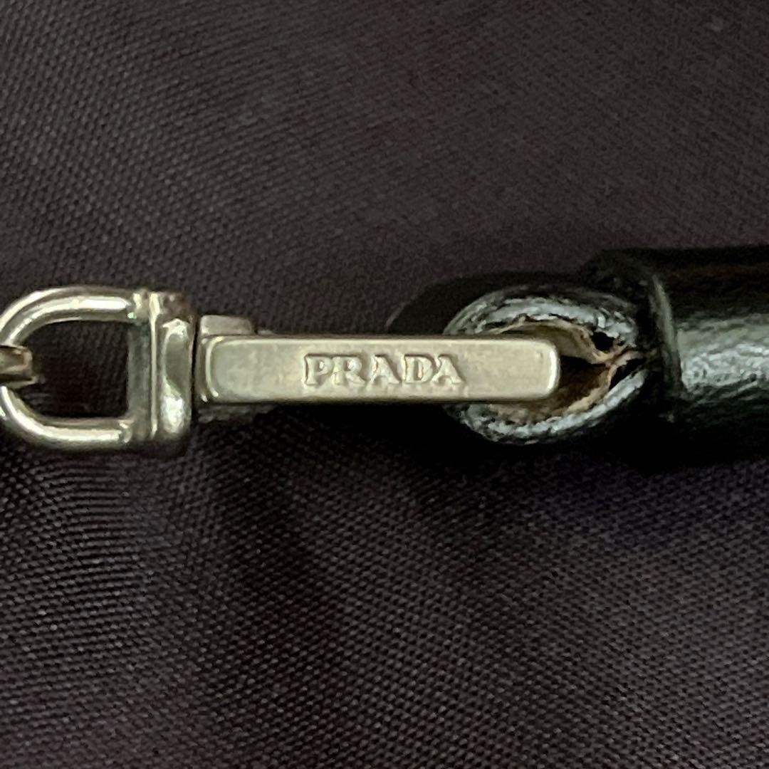 PRADA Accessory Pouch Triangle Logo One Shoulder Bag Nylon Purple Y2K thumbnail 12