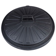 Addis 90L 90 Litre Black Bin Lid 470mm For Round Dustbin Base - Future 0766MOB