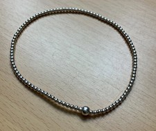 925 Silver Stretch silver ball bracelet / large