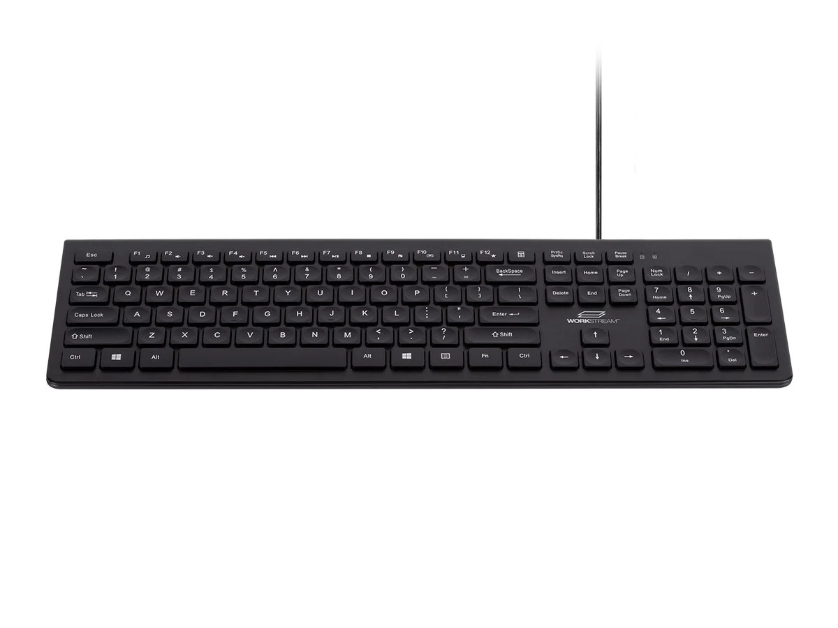 Monoprice Low-Profile Spill-Resistant Silent Keyboard Membrane Water-Resistant