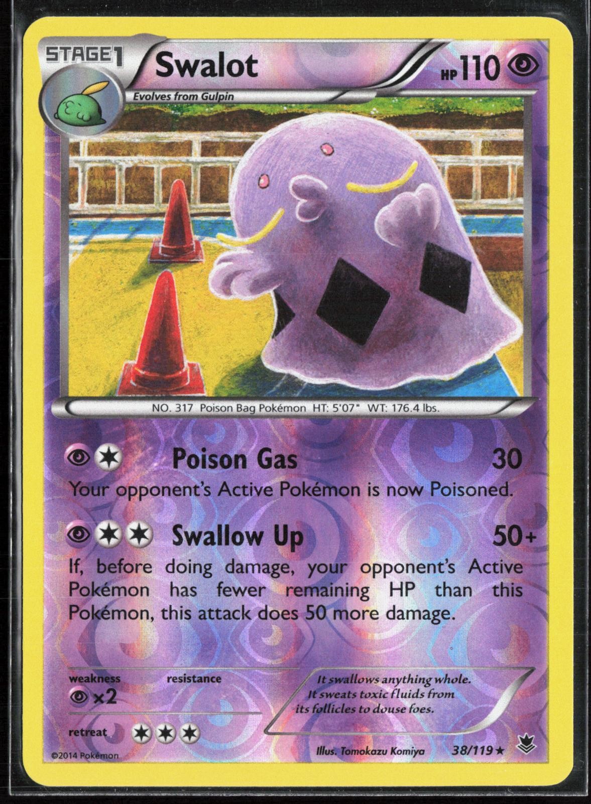 Swalot 38/119 - Pokemon Phantom Forces - Reverse Holo Rare - NM