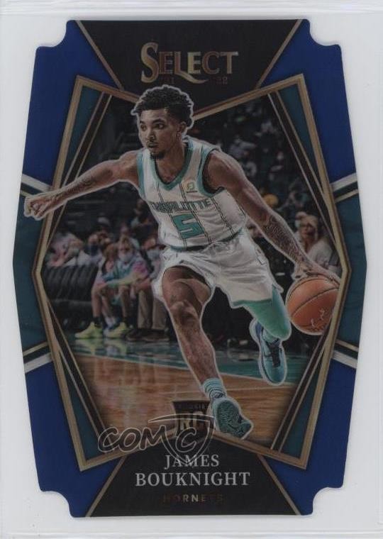 2021 Panini Select Premier Level Blue Prizm Die-Cut 84/249 James Bouknight 11s9