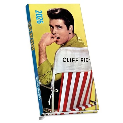 DANILO PROMOTIONS LTD 2026 Diary Cliff Richard Week to View Slim Pocket Diary Official Product