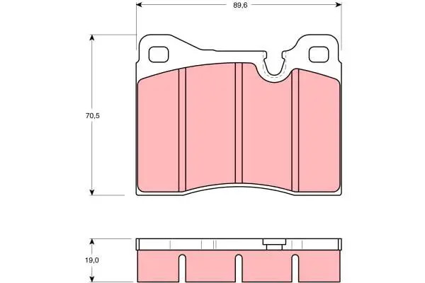 Trw Jeu De Plaquettes De Frein Gdb261, Avant - Image 2