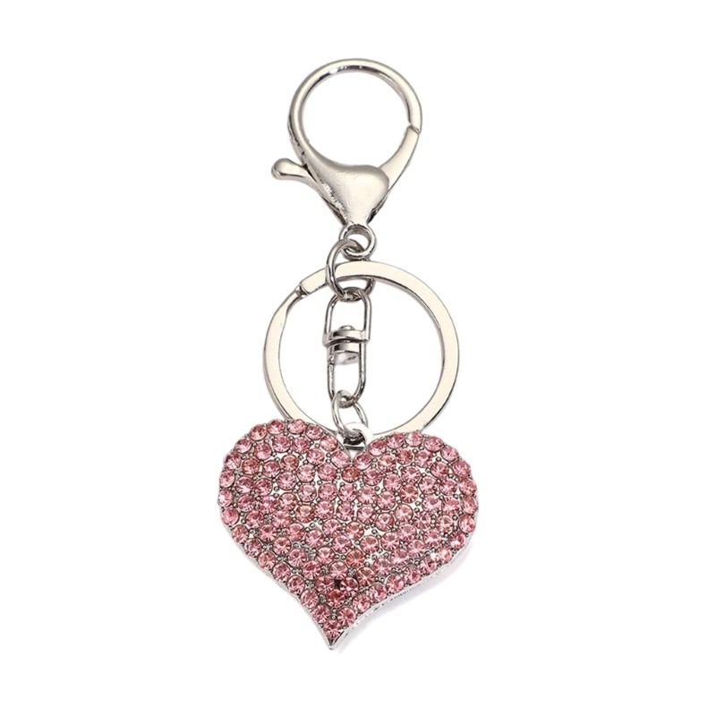 ILLUMEA Heart Keychain Holder With Alloy & Glass Beads - Red, 11.5x4.5 Inches, For Purse Or Bag - View #7
