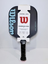 Wilson Cadence Pro 16mm Pickleball Paddle Control Spin Black Blue