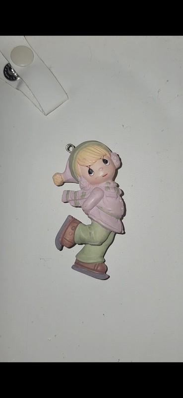 Precious Moments ice skating ornament