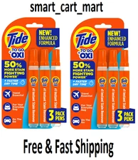 Tide To Go Instant Laundry Stain Remover Pen and Spot Cleaner, 6 pack total