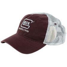 Glock AP95881 Malla Relajada Ajustable Snapback Sombrero Prendas para la cabeza Gorra OSFA, Granate