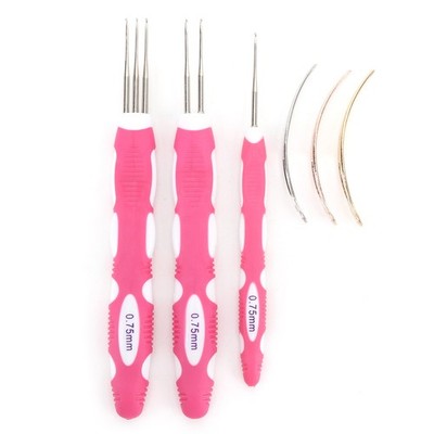 0.75mm Dreadlock Crochet Hook With Interlocking Tool Ergonomic Handle Braid SET