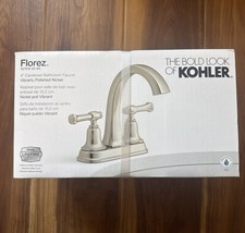 Kohler Florez R27818-4D-SN 4  Centerset Faucet Vibrant Polished Nickel SEALED NEW