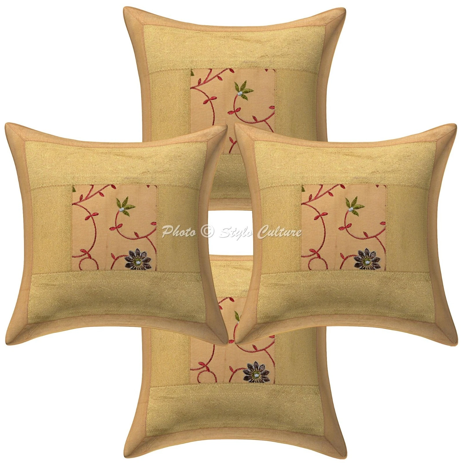 Bohemian Polydupion Throw Pillow Covers Embroidered Home Decor Cushion Cover