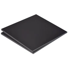 ABS Plastic Sheet 10" x 10" x 0.24" ABS Styrene Sheets Black 2 Pcs