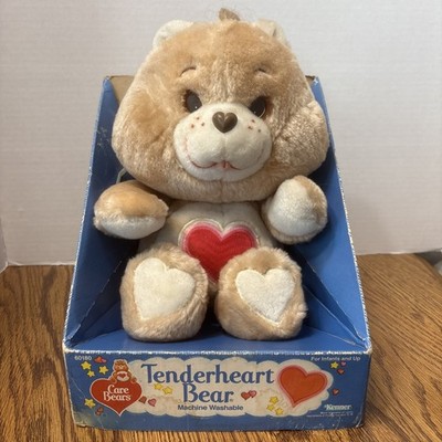 Vintage Care Bears Tender Heart Bear 13'' Plush With Original Box Kenner 1984