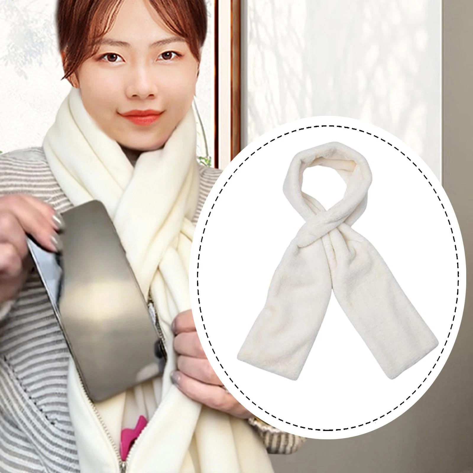 Women Winter Scarf Secure Concealed Storage Warm for Outdoor Activities Dating
Opens in a new window