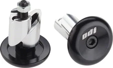 Bar Ends - ODI Aluminum Bar Ends Pair Black - Bar End Plug