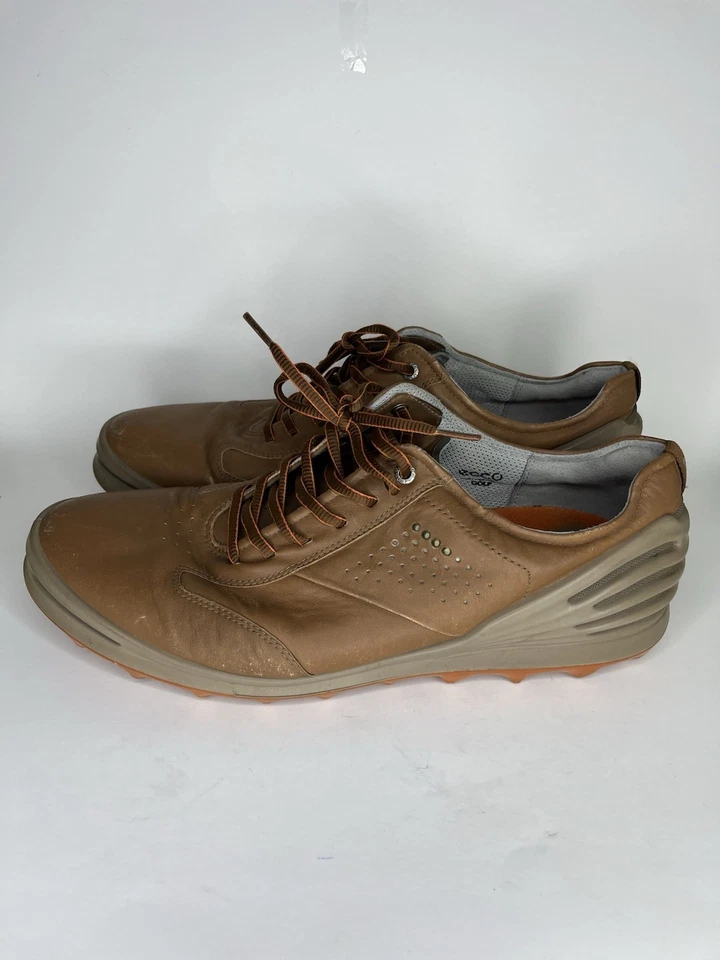 Zapatos de golf ecco oxfords con cordones para hombre talla 47 EE. UU. 13-13,5 cuero marrón Hydromax Foto 3 de 4