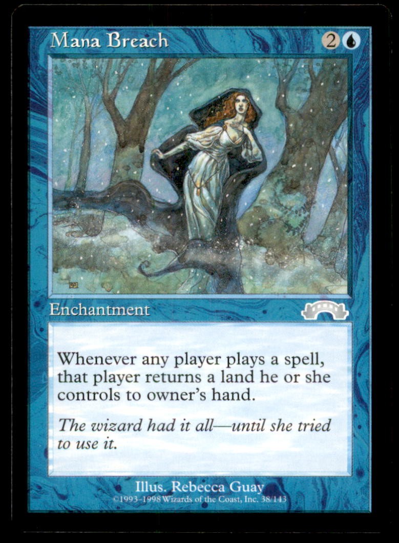 Mana Breach LP Light Play Exodus MTG [10606]