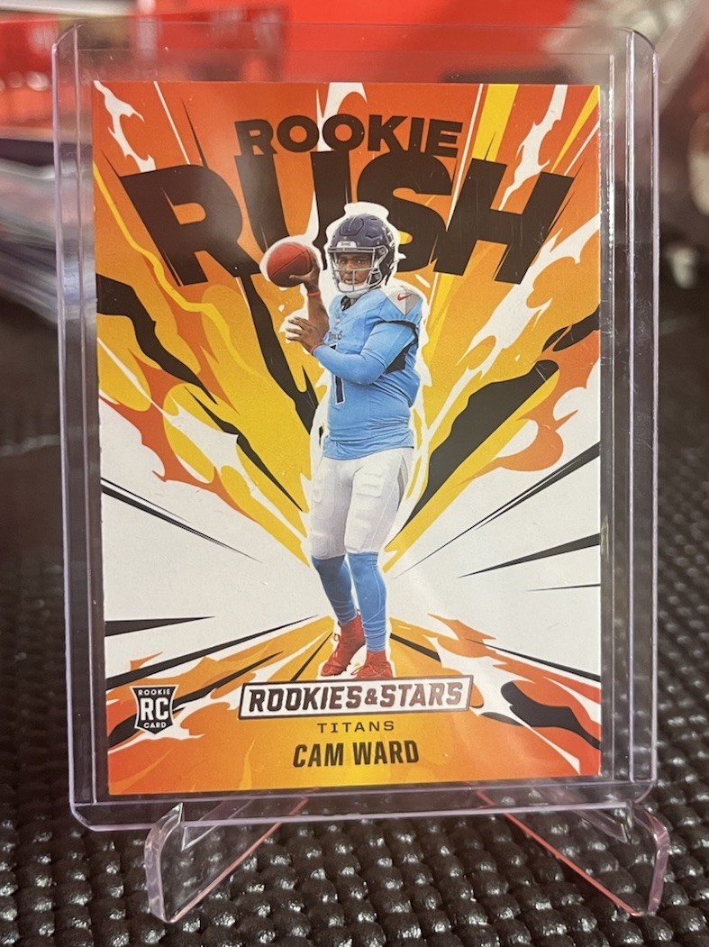 2025 Rookies & Stars ROOKIE RUSH Cam Ward #3 Titans RC