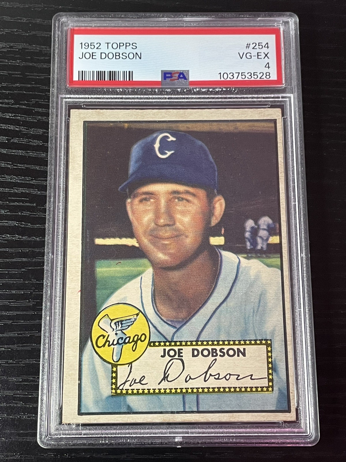 1952 Topps Baseball #254 Joe Dobson PSA 4 VG-EX