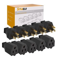 Extension Cord Ends 125V 15A 2Pole 3Wire Male Plug and Female Connector Straight