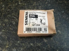 Siemens QF120A GFCI Circuit Breaker 20A 1-Pole 120VAC   (KB)