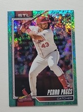 2026 Topps Series 1 - PEDRO PAGES #280 - Aqua Holofoil Cardinals