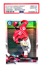 2018 Bowman Chrome REFRACTOR TAYLOR TRAMMELL RC Rookie Card PSA 10 GEM MINT