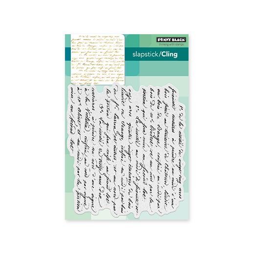 Penny Black Cling Rubber Stamps - Script 40-470