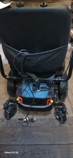 Pride Jazzy EVO 614 Power Wheelchair Joystick Adjustable Armrests 6 Wheels Black