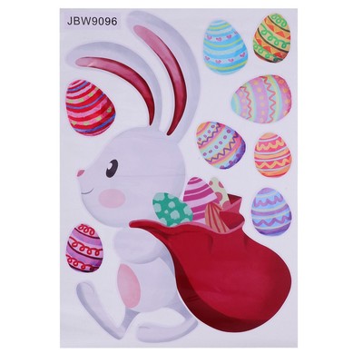  Easter Decorations Sticker Ostereier Entfernbare Wandaufkleber Karikatur