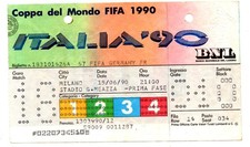 Ticket WC 1990 #18 Germany - United Arab Emirates