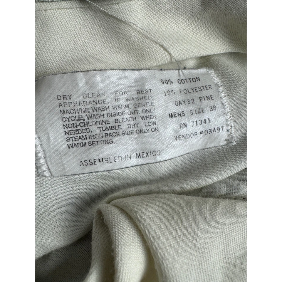 Pantalones plisados de pana vintage LL Bean para hombre 37 gris oscuro calce relajado informales Foto 4 de 4