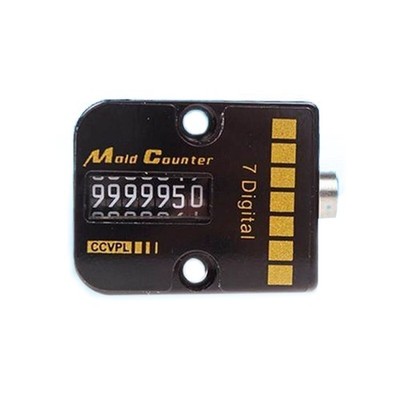 Counter Mechanical Counter 7 Digit Automatic Memory Mold Counter Square 9cm