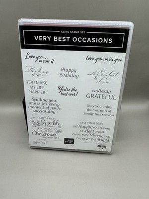 Stampin' Up! VERY BEST OCCASIONS Cling Stamp Set   A-3