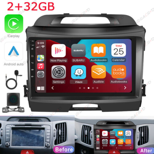 Autoradio Für Kia sportage 2010-2016 Android 13 Carplay GPS Navi WIFI BT Kamera - Afbeelding 1 van 17
