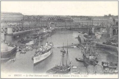 K 26 / DEPT 29 CPA BREST AUSFAHRT DES STREEKREUZERS