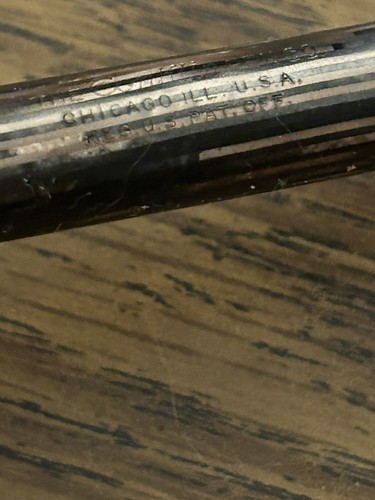 Antique Conklin Copper / Brown Striated Mechanical Pencil Chicago - Picture 23 of 24