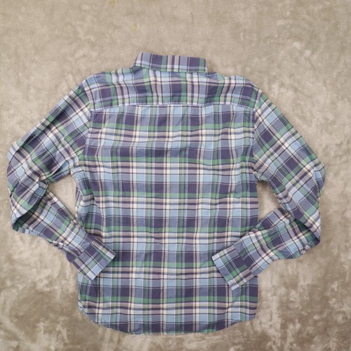 UNTUCKit Men's Blue Plaid Slim Fit Long Sleeve Button Up Shirt size Large - Picture 7 of 8