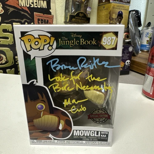 Funko POP! Disney The Jungle Book Mowgli With Kaa #987 (SignedBy Bruce Reitermen
