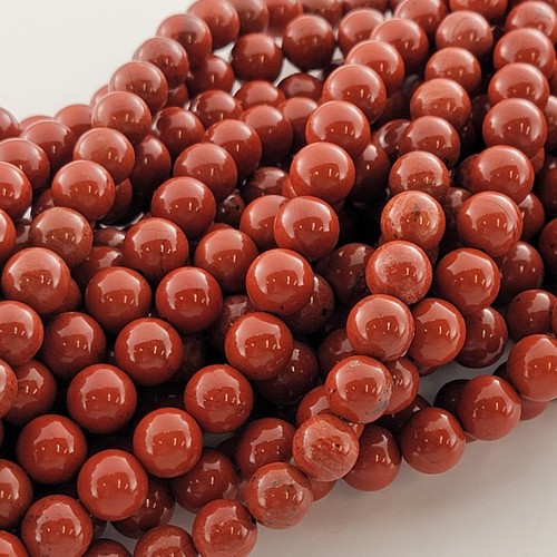 Red Jasper Beads Top Quality Jewelry Natural Smooth Gemstone round 4Mm 6Mm 8Mm - Picture 13 of 13