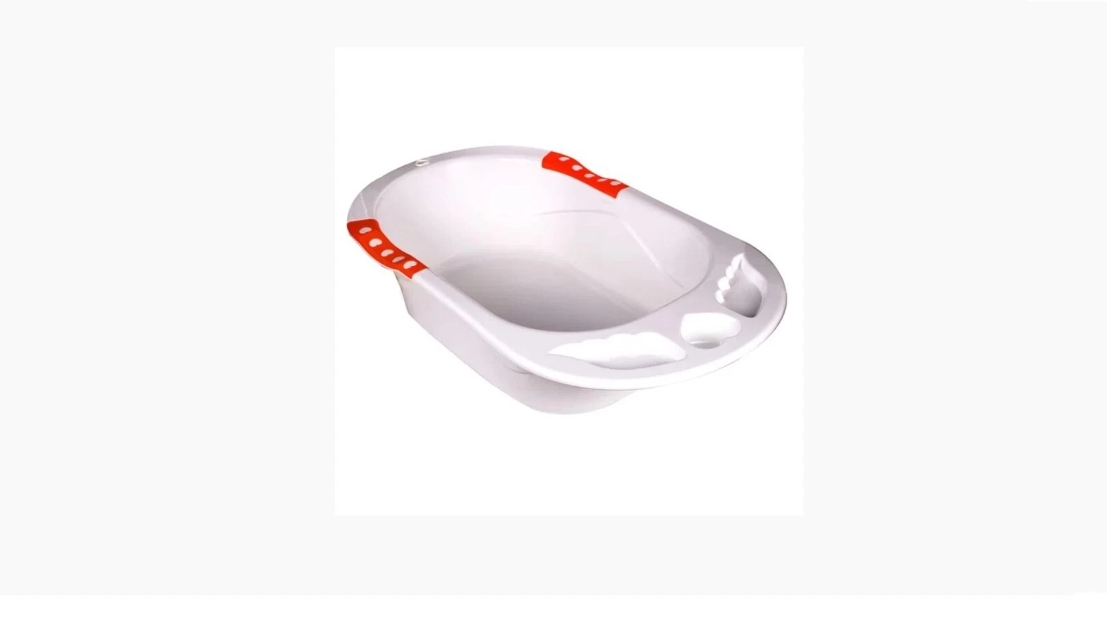 Baby bath tub white red handles plastic newborn infant 0-18 months
Opens in a new window or tab