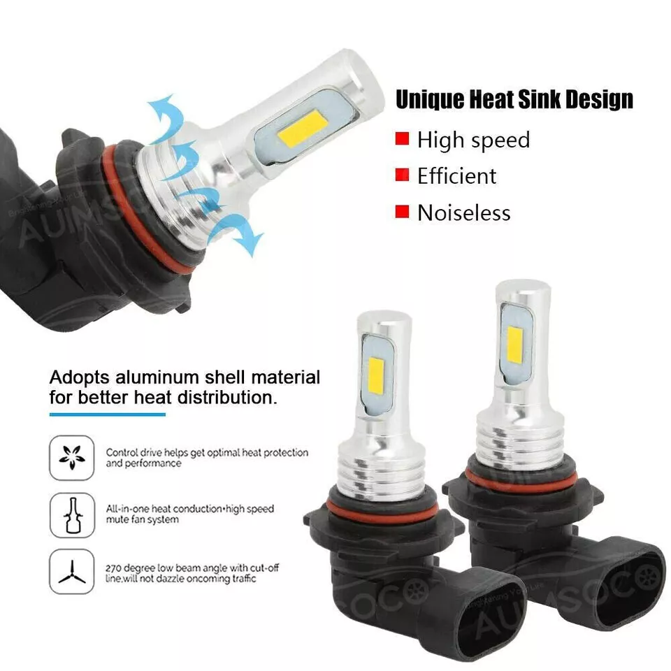 For Kia Sportage 2017-2021 6000K 6X LED Headlight High/Low + Fog Light Bulbs Kit - Image 2 of 4