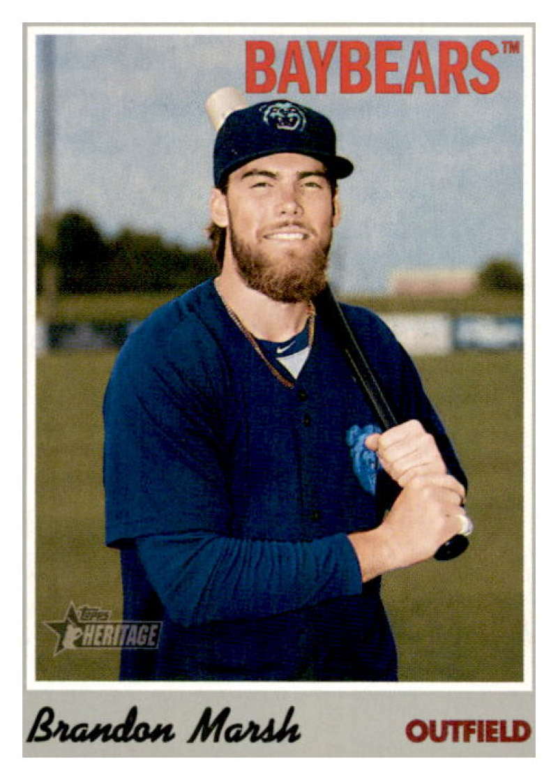 2019 Topps Heritage Minor League #6 Brandon Marsh Mobile BayBears
