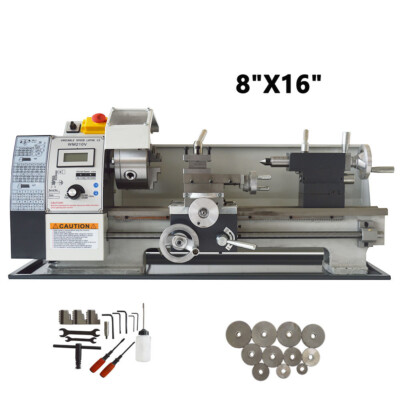110V WM210V Precision Metalworking Lathe Imperial Threads Brushless Motor 8''X16''