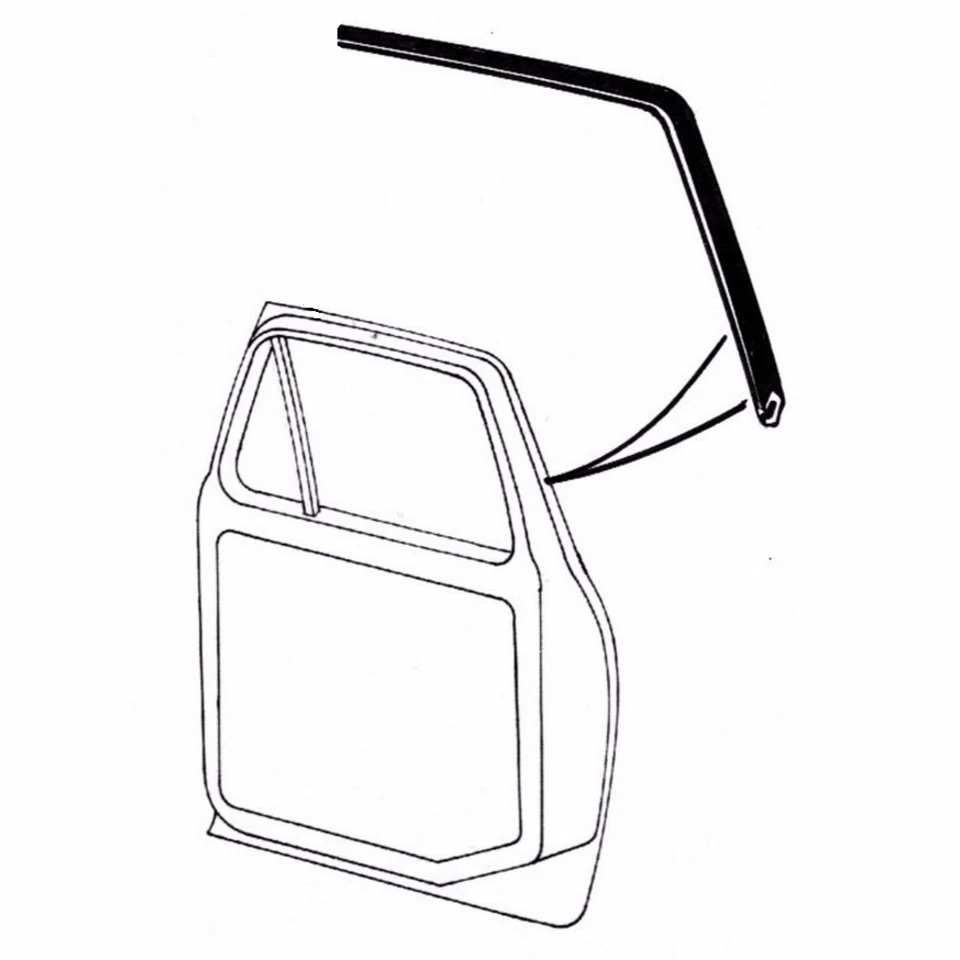 1973-1979 Ford F100 150 250 350 Bronco pickup truck upper door weatherstrip seal - Image 2 of 3